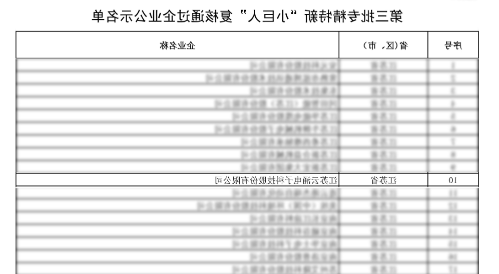 荣誉蝉联|太阳城线上注册通过第三批专精特新“小巨人”复核